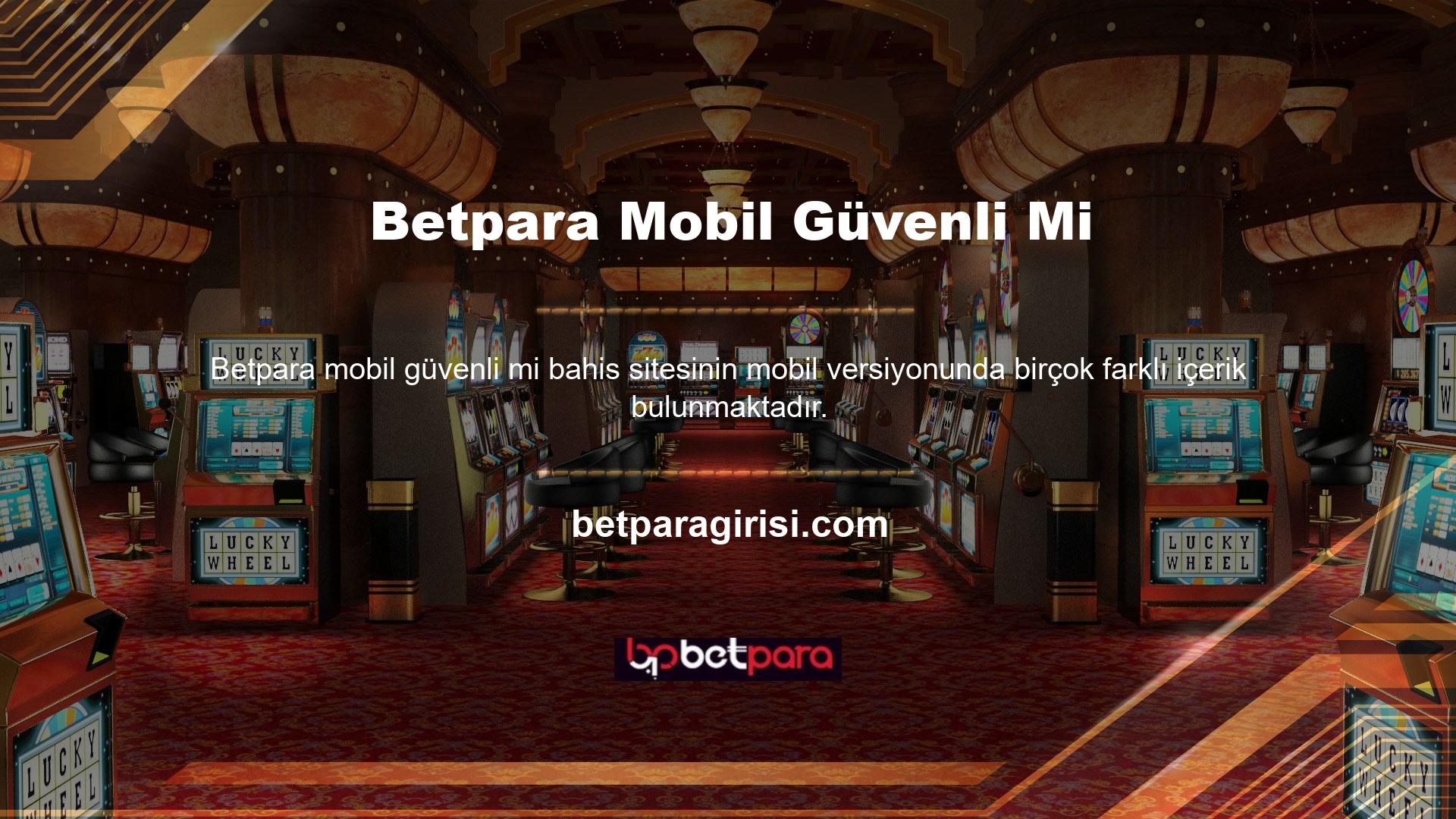 Betpara mobil web sitesindeki içeriklerle gelirinizi artırın